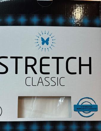 Stretch Battal Boy (King Size) Lastikli Çarşaf Krem