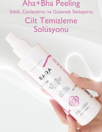 Aha+Bha Peeling Etkili Canlandırıcı ve Gözenek Sıkılaştırıcı Cilt Temizleme Solüsyonu 200 Ml