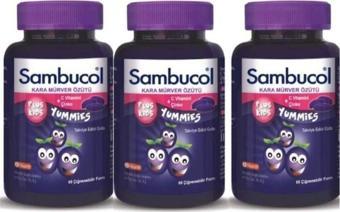 Sambucol Plus Kids Yummies 60 Çiğneme Tableti 3 Adet