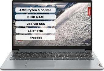 Lenovo Ideapad 1 15ALC7 82R40070TX Amd Ryzen 5 5500U 8gb 256GB SSD Freedos 15.6" Fhd Taşınabilir Bilgisayar