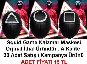 Just Cheap Store Squid Game Maskesi 3 Model Toplam 30 Adet