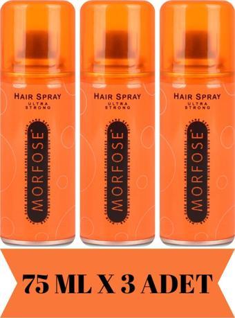 Morfose Seyahat Boy Ultra Strong Saç Spreyi 75 Ml X 3 Adet