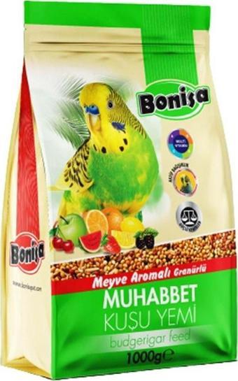 bonisa 1000 Gr Muhabbet Kuşu Yemi Meyve Aromalı