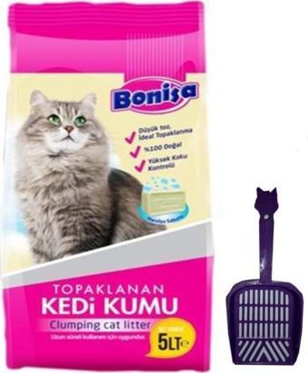 bonisa 5 Lt Bentonit Kedi Kumu Marsilya Sabunlu Kürek Hediyeli