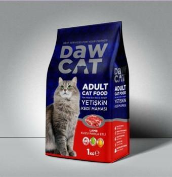 Daw Cat 1 Kg Kuzu Parça Etli Yetişkin Kedi Maması