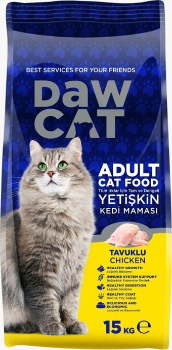 Daw Cat 15 Kg Tavuklu Yetişkin Kedi Maması