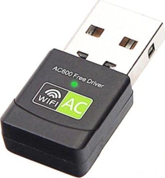 Ally Çift Bant 600 Mbps 2.4 Ghz +5 Ghz Usb Kablosuz Wifi Adaptör