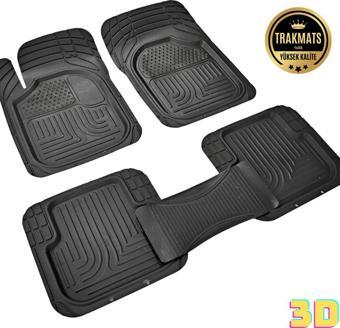 Trakmats Citroen C1 2005 - 2014 Kesilebilir Yeni Havuzlu Oto Paspas Siyah