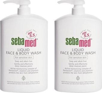 Sebamed Likid Yüz ve Vücut Temizleme Jeli 1000 ml x 2 Adet