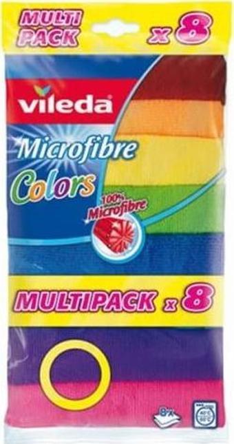 Vileda Mikrofiber Temizlik Bezi Colors 8 li