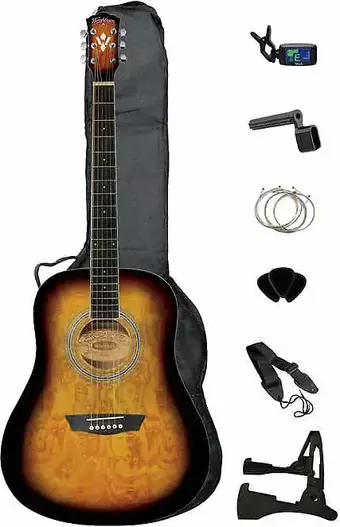 Washburn WSHAGPAKQTTB Exclusive Akustik Gitar Paketi