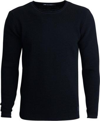Bad Bear Dapple Knit Siyah Bisiklet Yaka Erkek Triko Kazak
