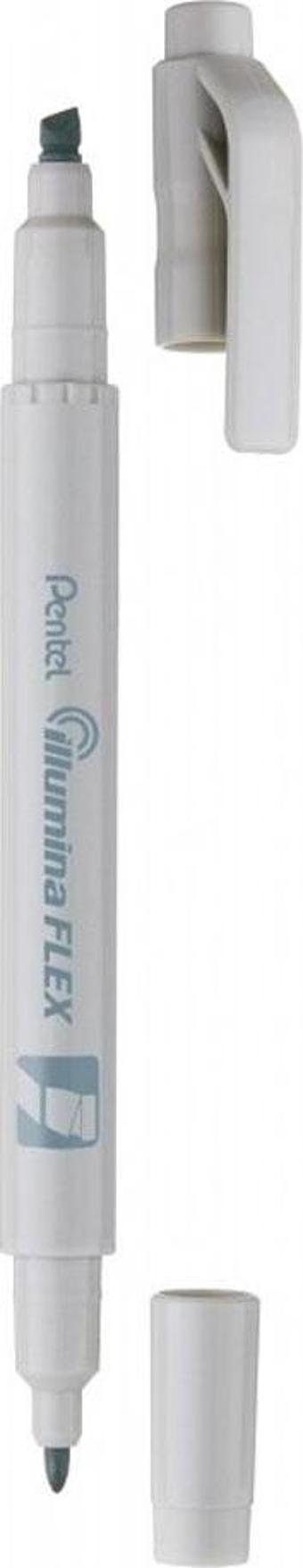Pentel Marker Kalem İllumina Flex Pastell grau Slw11P-Ne