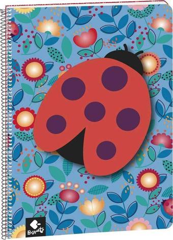 Busquets Ladybug Kareli A4 Spiralli Defter 80 Yaprak 5105209550