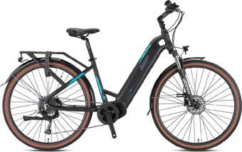 LOOP COMMUTER 28 ELEKTRİKLİ ŞEHİR BİSİKLETİ 9V HD 17.5 MAT SİYAH-FÜME-TURKUAZ