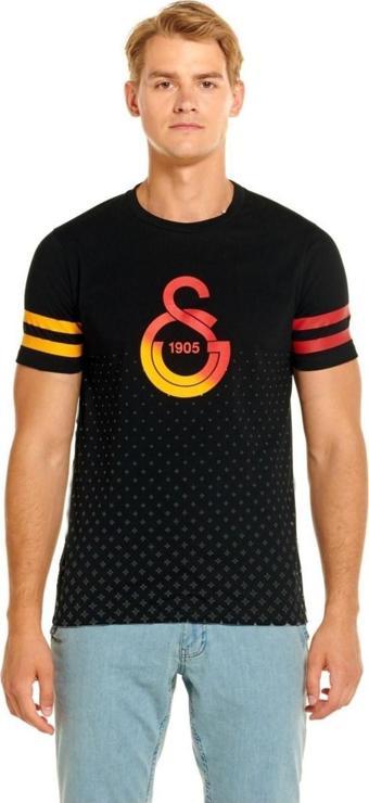 Galatasaray Orijinal Logo Baskılı Siyah T-Shirt