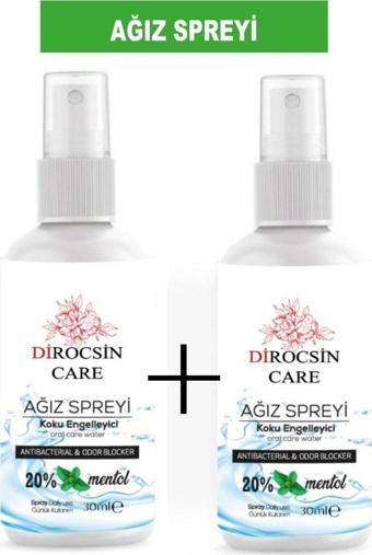 Dirocsin Care 2 Adet Koku Engelleyici Ağız Spreyi Günlük Kullanım %20 Mentol 30Ml