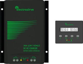 30A Dc-Dc Bidirection Charger Akü Şarj Kontrol+Ekran