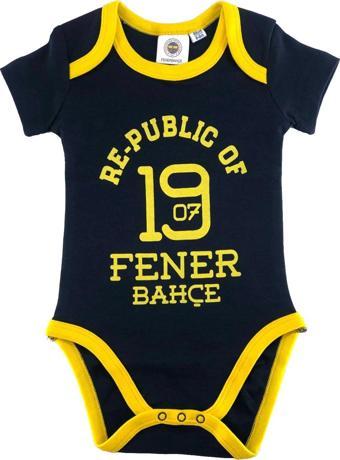 Fenerbahçe Lisanslı Unisex Bebek Kısa Kollu Body Zıbın