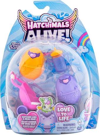 Hatchimals Alive Hatch N' Stroll Oyun Seti V2 Mor-Sarı 6067741