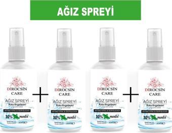 Dirocsin Care 4 Adet Koku Engelleyici Ağız Spreyi Günlük Kullanım %20 Mentol 30Ml Avantajlı Paket