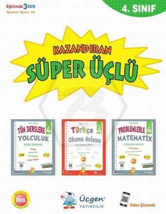 4. Sınıf SÜPER ÜÇLÜ - Kazandıran Kitaplar - Üçgen Akademi