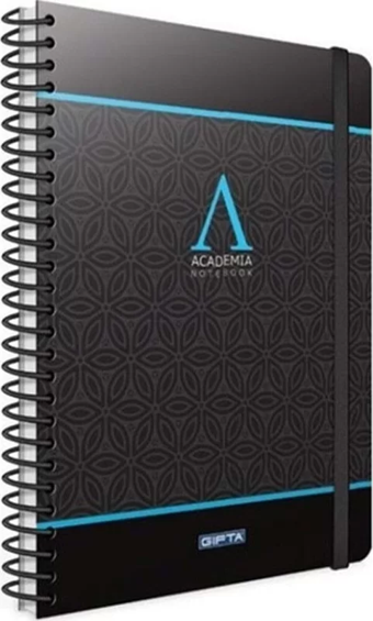 Gıpta Academia Spiralli Sert Kapak Defter 17X24 Kareli 120 Yaprak (3776)