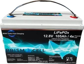 Prismacell Lifepo4 Akü 105ah 12.8 Volt TURBO FAST CHARGING Karavan, Marin, Solar Yaşam Aküsü