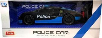 Ctoys Scaled Rc Model 27 Mhz Full Fonksiyonlu Uzaktan Kumandalı Işıklı Bugatti Veyron Polis Arabası 3689 A4