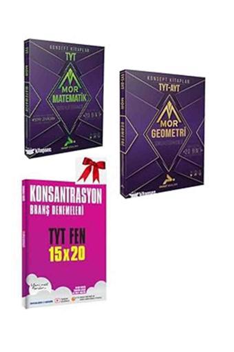 2025 Paraf Yayınları TYT Mor Matematik ve TYT AYT Mor Geometri Soru Kütüphanesi Seti TYT Fen Deneme HEDİYELİ  - Paraf Yayınları