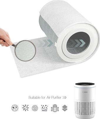 Purmed 10 Adet Bosch Air 4000 Hava Temizleyici Uyumlu Toz Tutucu Ön Filtre