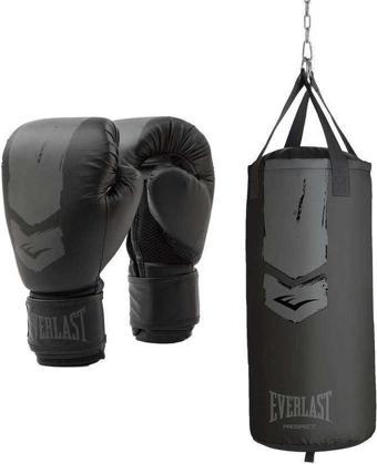 Everlast Prospect 2 Junior Black/Gray 76x28CM Boks Torbası Seti P00003137