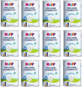 Hipp 1 Organik Combiotic Bebek Sütü 350 gr 12 Adet