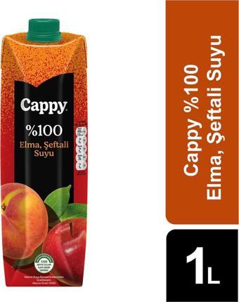 Cappy %100 Elma - Şeftali Suyu 1 Lt