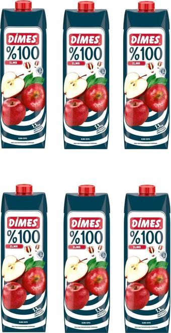 Dimes %100 Elma Meyve Suyu 1 Lt X 6 Adet