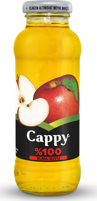 Cappy %100 Elma Suyu Cam 250 Ml