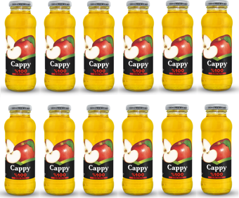 Cappy %100 Elma Suyu Cam 250 Ml X 12 Adet