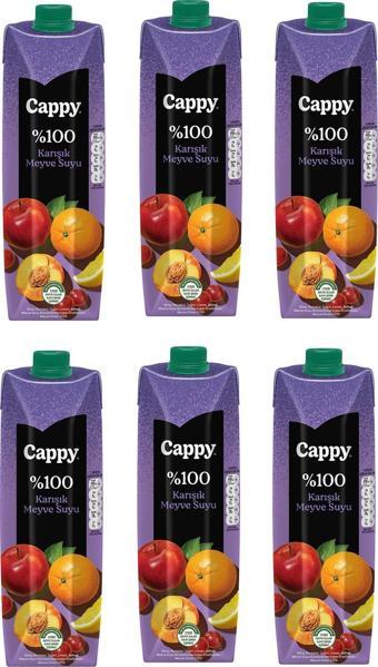 Cappy %100 Karışık Meyve Suyu 1 Lt X 6 Adet