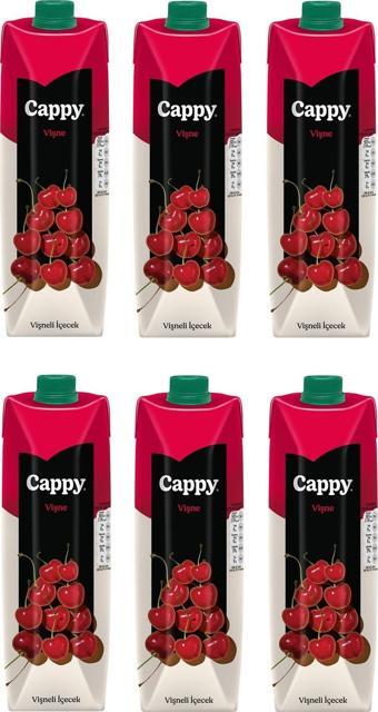 Cappy Bahçe Vişne Nektarı 1 Lt X 6 Adet