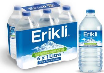 Erikli Doğal Kaynak Suyu 1 Lt X 6 Adet