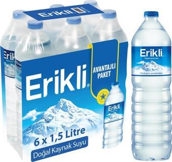 Erikli Doğal Kaynak Suyu 1,5 Lt X 6 Adet