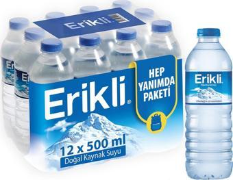 Erikli Doğal Kaynak Suyu 500 Ml X 12 Adet