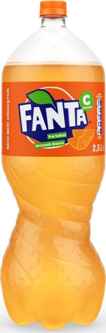 Fanta Portakal Aromalı Gazoz 2,5 Lt