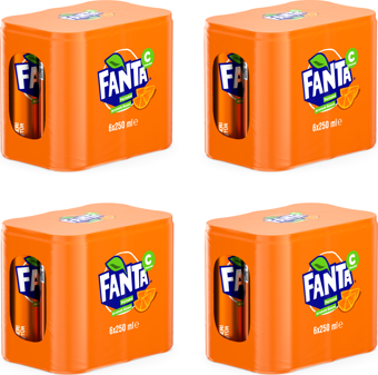 Fanta Portakal Aromalı Gazoz 250 Ml X 24 Adet