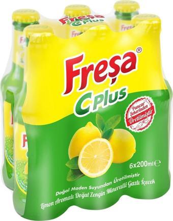 Freşa C Plus Limon Aromalı Maden Suyu 200 Ml X 6 Adet