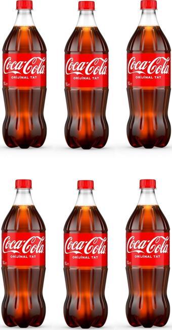 Coca Cola Kola Orijinal Tat 1 Lt X 6 Adet