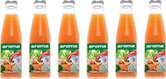 Aroma Karışık Meyve Nektarı Cam 200 Ml X 6 Adet