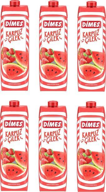 Dimes Karpuz Ve Çilekli İçecek 1 Lt X 6 Adet