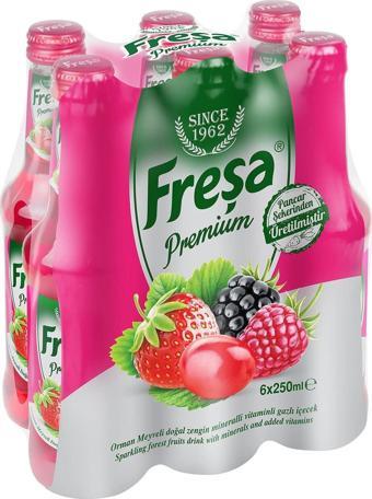 Freşa Premium Orman Meyveli Vitaminli Maden Suyu 250 Ml X 6 Adet