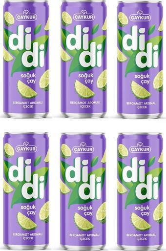 Çaykur Didi Bergamot Aromalı Soğuk Çay 250 Ml X 6 Adet